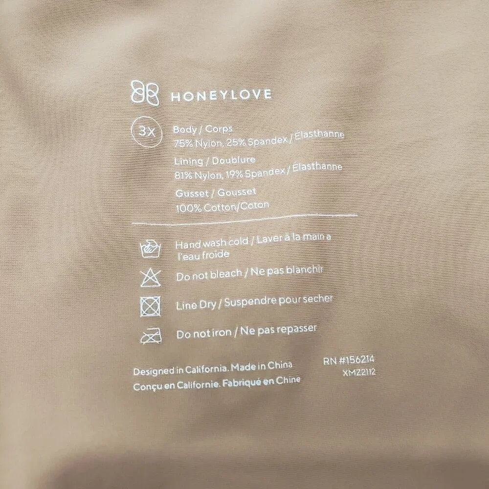 HoneyLove SuperPower‎ Short Womens 3X Sand Shapewear - Picture 9 of 9